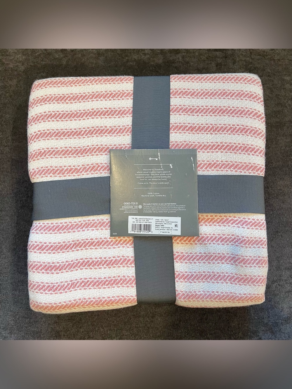 NWT Threshold Cotton Twill Throw- Twin - Picture 4 of 5